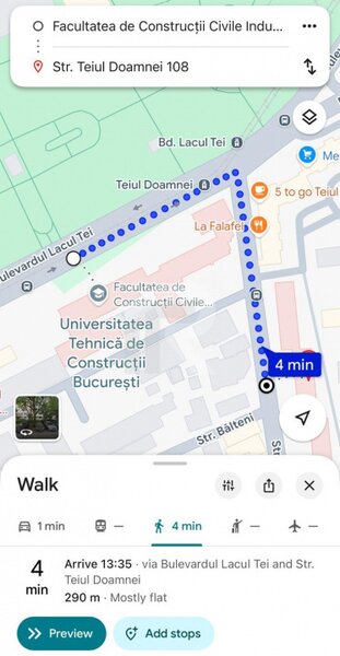 Teiul Doamnei nr. 108, de vanzare garsoniera, ideal investitie.